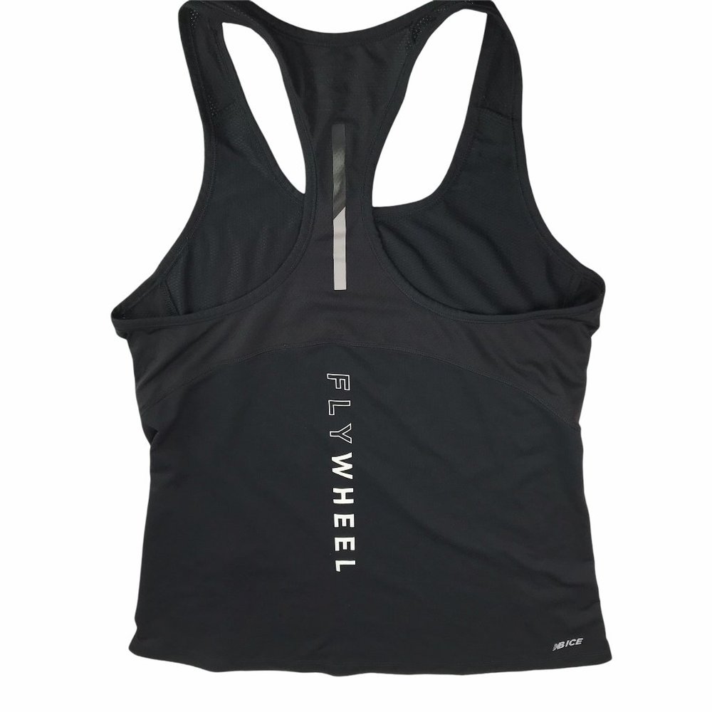 NEW BALANCE FLYWHEEL Racerback Tank Top. Black S